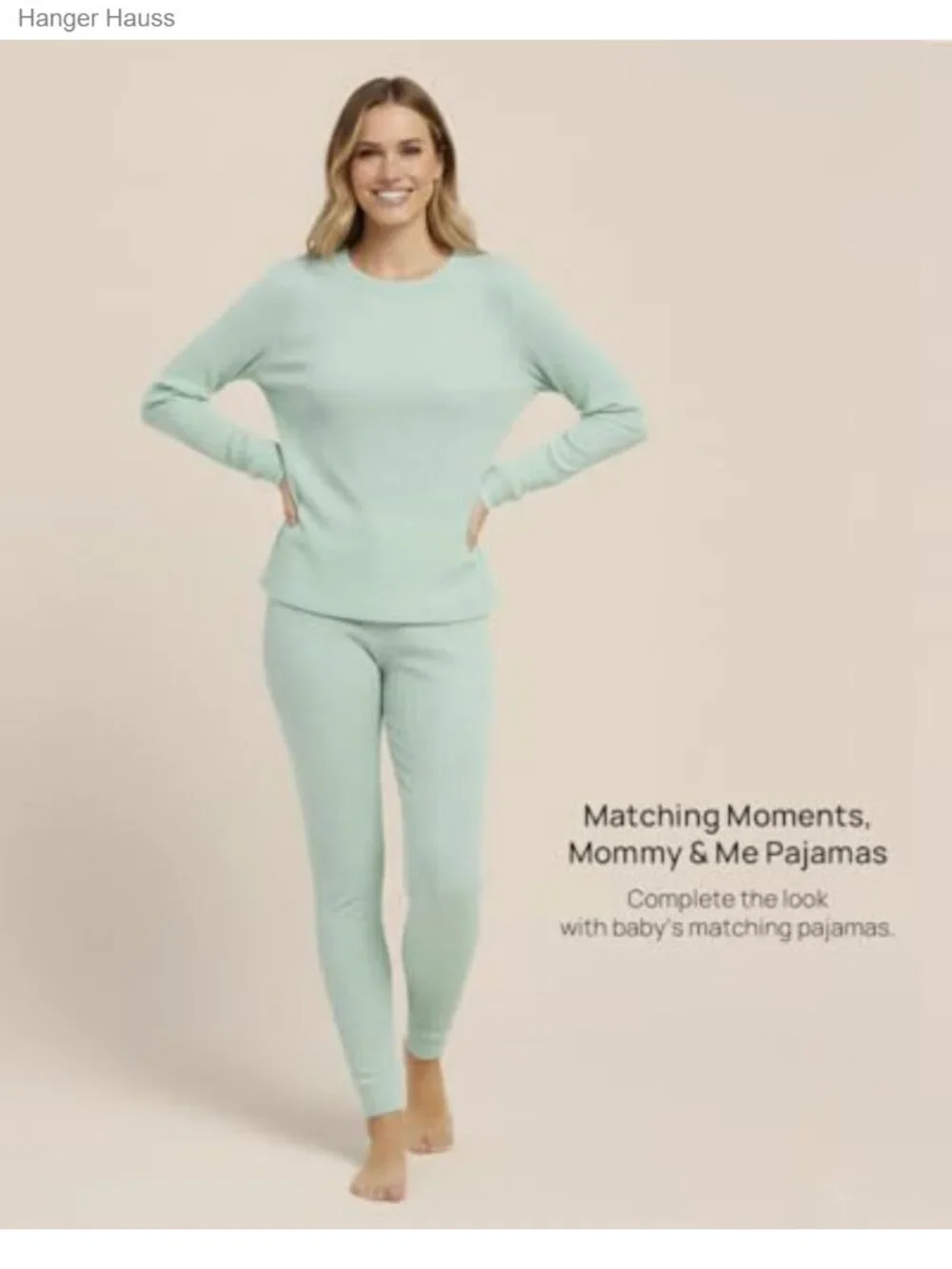 Family Matching Pajama Sets Viscose Ribbed Long Sleeve Sleepwear